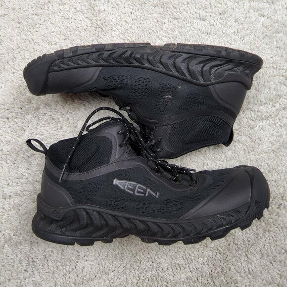 KEEN Men\'s Nxis Speed Mid Height Vented Hiking Boot Size 9.5 Black REI Trail USA main image 4